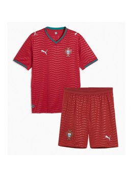 Otroški Nogometna dresi replika Portugalska Domači SP 2026 Kratek rokav (+ hlače)